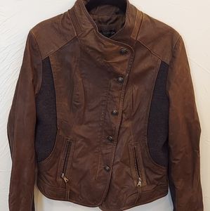 Via Spiga Brown leather jacket